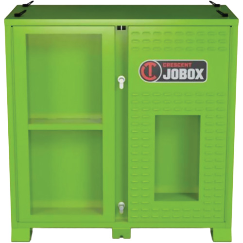 Ventilated Onsite PPE Storage Cabinet, Steel, High-Visibility Lime Green Ontario Packaging