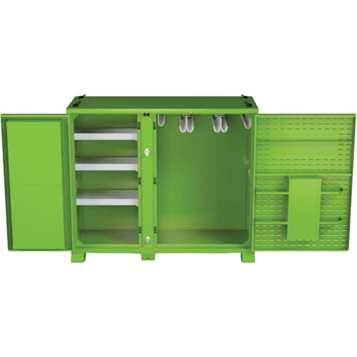 Armoire ventil&eacute;e pour le rangement d'&eacute;PI sur place, Acier, Vert lime haute visibilit&eacute; Ontario Packaging