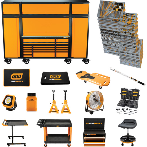 MEGAMOD Mechanics Tool Set in Premium Modular Foam Trays with Tool Storage & Shop Equipment, 1858 Pieces Ontario Packaging