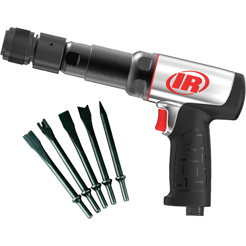 Marteau pneumatique robuste avec burins, 21,8 pi³/min, 1/4" NPT, 2600 coups/min, 3/4" x 3-3/4" (19,05 mm x 95,25 mm) Ontario Packaging