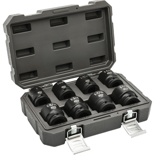 6-Point SAE Socket Set, 8 Pcs, Impact, 3/4" Drive Size Ontario Packaging