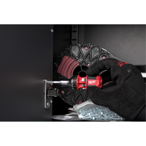 8-in-1 Compact Ratcheting 1/4" Drive Multi-Bit Driver, Cushion Grip Handle Ontario Packaging