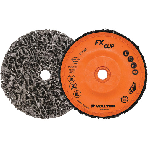 Brosse-boisseau FX, 4-1/2" dia., Oxyde d'aluminium Ontario Packaging