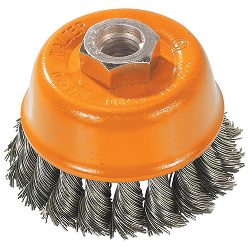 Knot-Twisted Wire Cup Brush, 3" Dia. x M14 Arbor Ontario Packaging