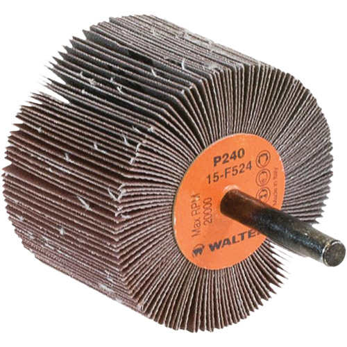 Flap Wheels-Coolcut Flap Wheels, Aluminum Oxide, 240 Grit, 2-1/2" x 1-1/2" x 1/4" Ontario Packaging