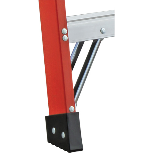 6600 AA Series Industrial Extra Heavy-Duty 2-Way Stepladders, Fibreglass, 375 lbs. Capacity, 4' Ontario Packaging
