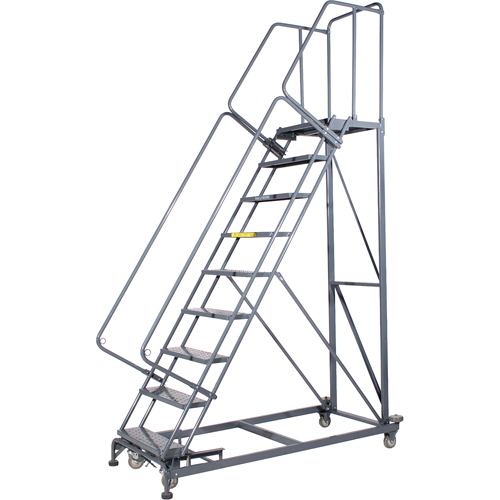 &eacute;chelles roulantes Monster, 10 marches, Largeur de la marche 24", Hauteur de la plateforme 100", Acier Ontario Packaging
