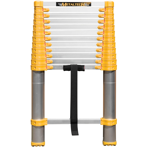 Telescopic Ladder, 3' - 12', Aluminum, 250 lbs. Capacity, Type 1 Ontario Packaging