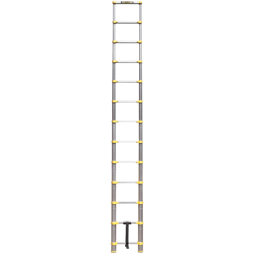Telescopic Ladder, 3' - 12', Aluminum, 250 lbs. Capacity, Type 1 Ontario Packaging