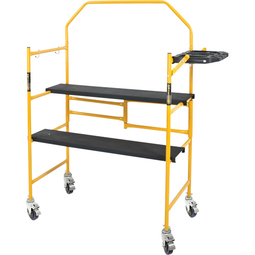 nsemble d'&eacute;chafaudage &agrave; montant de s&eacute;curit&eacute; & tablette pour outils de 4' Jobsite Series, Cadre Acier, 49-1/2" p x 57-3/4" h Ontario Packaging