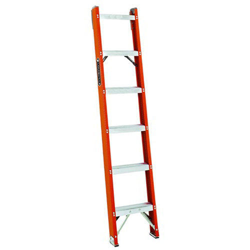 FH1000 Series Industrial Heavy-Duty Shelf Ladders, 6', Fibreglass, 300 lbs., CSA Grade 1A Ontario Packaging