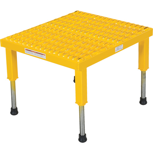 Plate-forme ajustable Step-Mate, 1 marche(s), 23-1/2" la x 19-9/16" lo x 16-1/2" h, Capacit&eacute; 500 lb Ontario Packaging