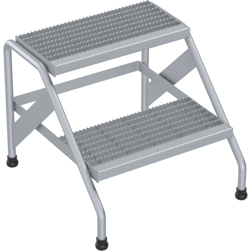 Escabeau en aluminium, 2 marche(s), 22-13/16" la x 24-9/16" lo x 20" h, Capacit&eacute; 500 lb Ontario Packaging