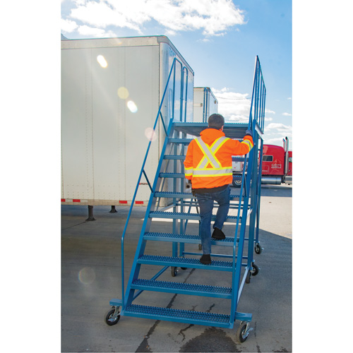 &eacute;chelle &agrave; neige, Acier, 10 Marches, 99" ha, 85-1/2" p, 48" Marche, Stri&eacute; Ontario Packaging