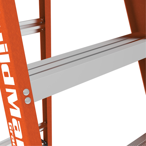 Step Ladder, 12', Fibreglass, 375 lbs. Capacity, Type 1AA Ontario Packaging