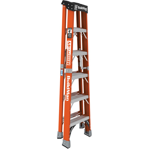 Step Ladder, 6', Fibreglass, 375 lbs. Capacity, Type 1AA Ontario Packaging
