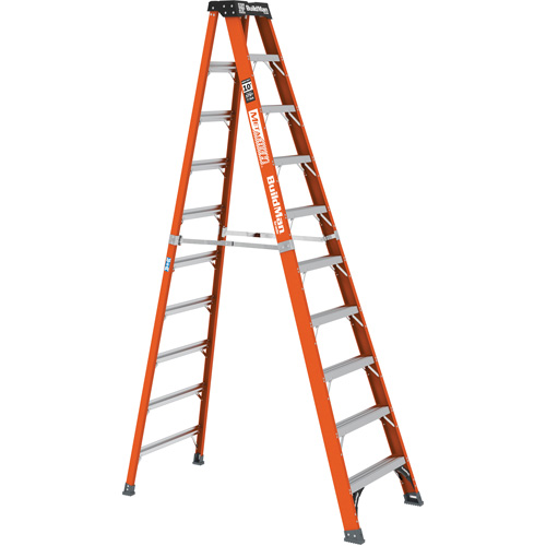 Step Ladder, 10', Fibreglass, 375 lbs. Capacity, Type 1AA Ontario Packaging