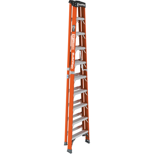 Step Ladder, 10', Fibreglass, 375 lbs. Capacity, Type 1AA Ontario Packaging