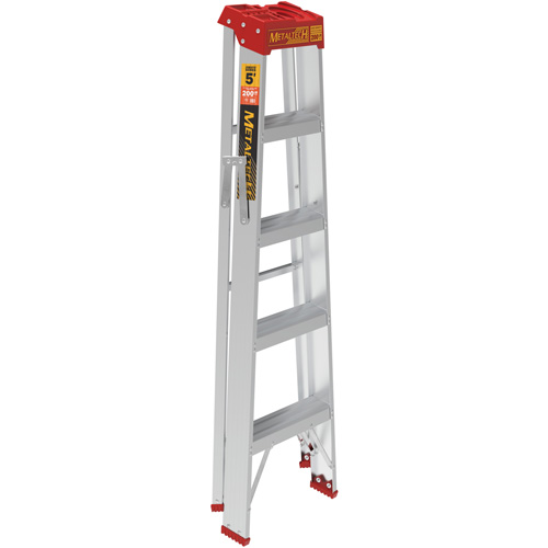 Step Ladder, 5', Aluminum, 200 lbs. Capacity, Type 3 Ontario Packaging