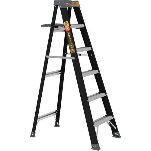 Step Ladder with Paint Tray, 6', Fibreglass, 250 lbs. Capacity, Type 1 Ontario Packaging