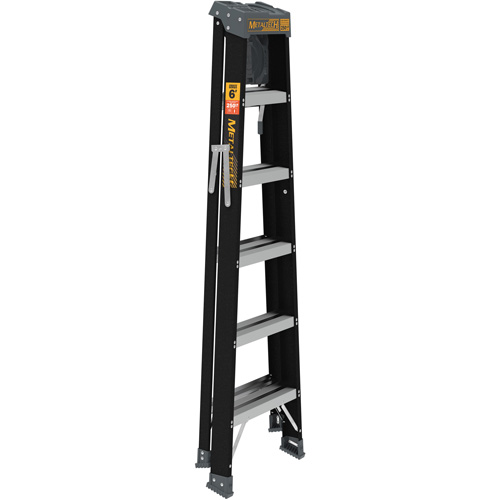 Step Ladder with Paint Tray, 6', Fibreglass, 250 lbs. Capacity, Type 1 Ontario Packaging