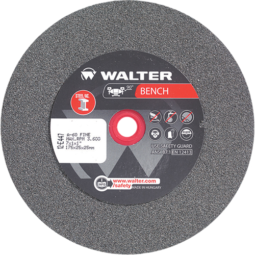 Bench Grinding Wheels, 7" x 1", 1" Arbor, 1 Ontario Packaging