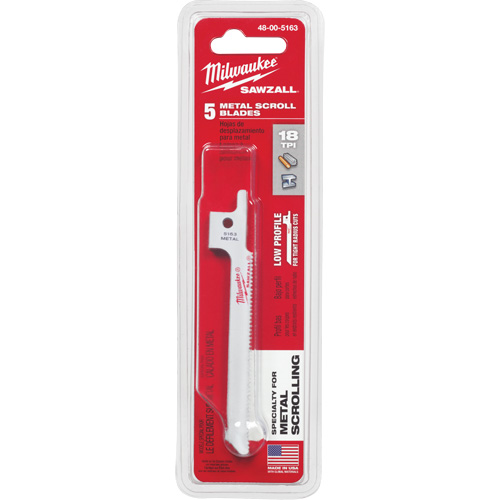 Lame de scie alternative Sawzall, Bim&eacute;tal, 18 Dents par pouce, 3-5/8" lo x 5/16" la Ontario Packaging