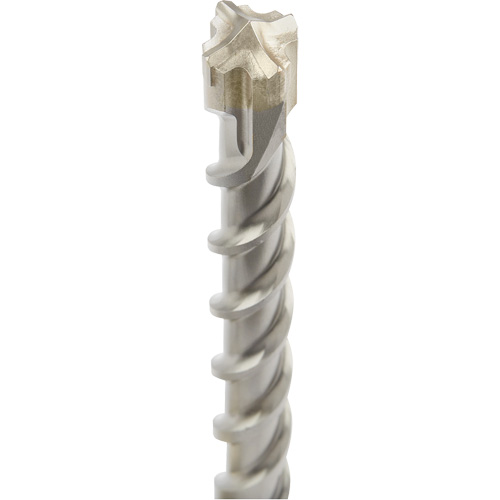 MX4 4-Cutter SDS-Plus Rotary Hammer Drill Bit, 1-1/8", SDS-Plus Shank, Carbide Ontario Packaging