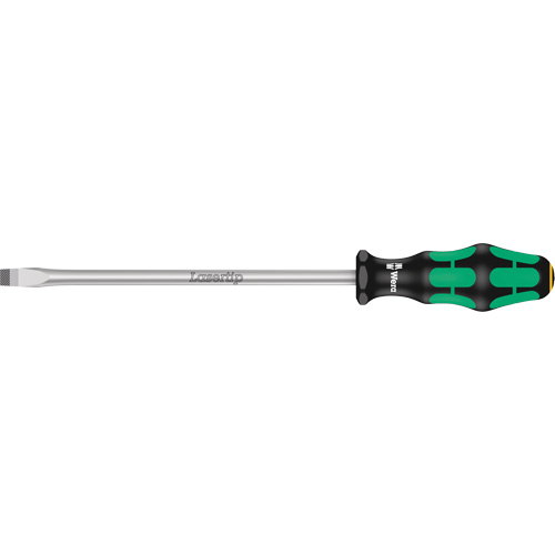 Tapered Slotted Screwdriver, 3/8", 12" L, Plastic Handle Ontario Packaging