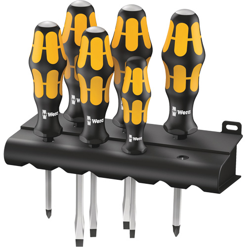 Series 900 Screwdriver set Chiseldriver & Rack, 6 Pcs. Ontario Packaging