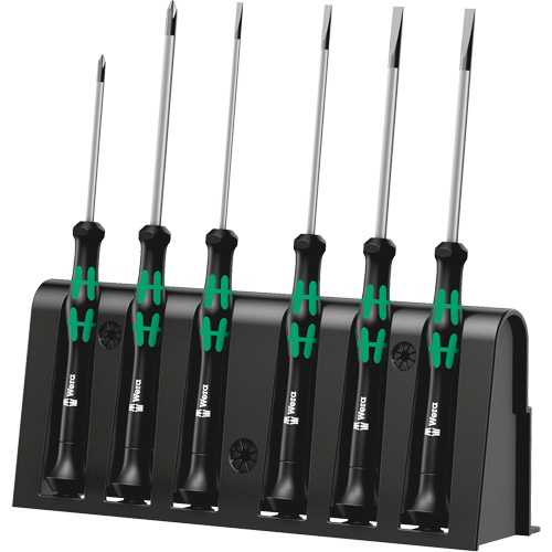 Micro Series Screwdriver Set with Rack, 6 Pcs. Ontario Packaging