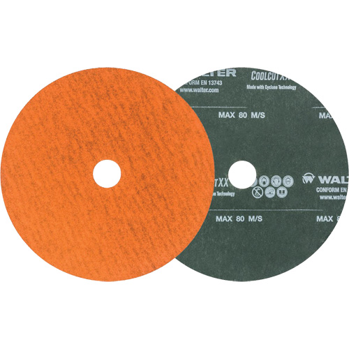 Disques en fibre - Coolcut XX, C&eacute;ramique, 36, 5" Dia x 7/8" Arbre Ontario Packaging