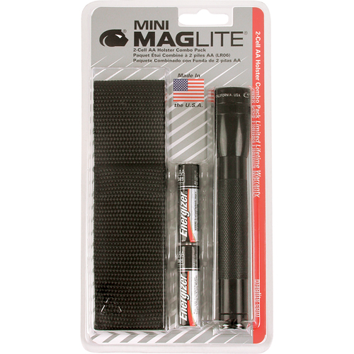 Mini&reg; Flashlights, Incandescent, 14 Lumens, AA Batteries Ontario Packaging