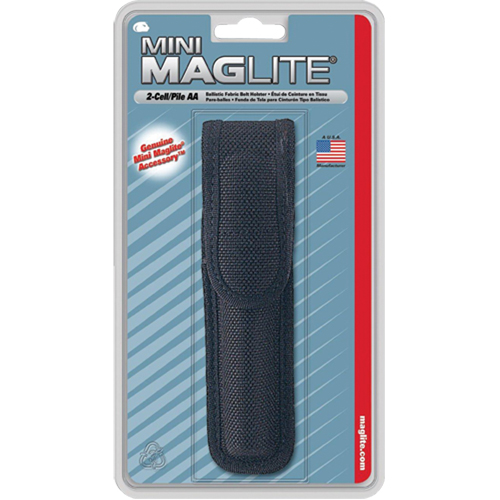 Nylon Belt Holster for 2-Cell AA Flashlights, Flashlight Holder, Nylon, 1 Pockets Ontario Packaging