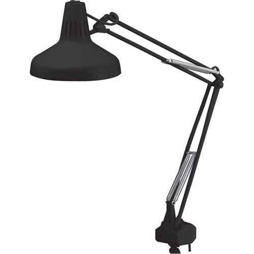 LAMPES DE TRAVAIL COMBIN&eacute;ES ROBUSTES, 22/60 W, Fluorescent/Incandescente, Col 45", Noir Ontario Packaging