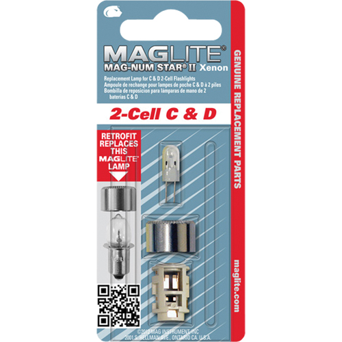 Replacement Bulb for 2-Cell C & D Flashlights Ontario Packaging