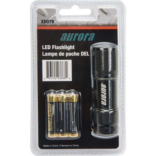 Mini lampe de poche AFL200, DEL, 25 lumens, Piles AAA Ontario Packaging