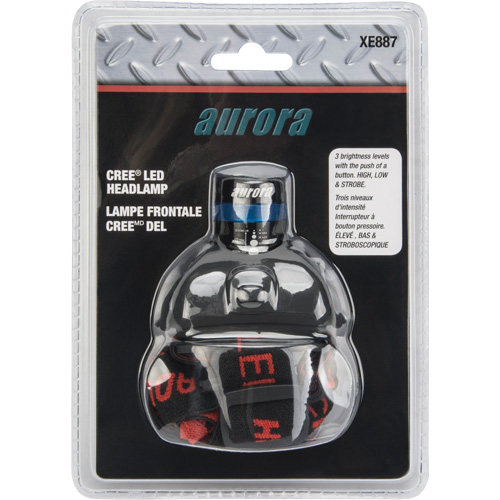 Lampe frontale Cree, DEL, 120 lumens, 6 hres de fonctionnement, piles AAA Ontario Packaging