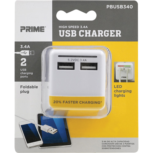 Chargeur USB Prime haute vitesse Ontario Packaging