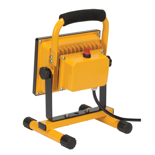 Portable Work Light, LED, 20 W, 2500 Lumens, Aluminum Housing Ontario Packaging