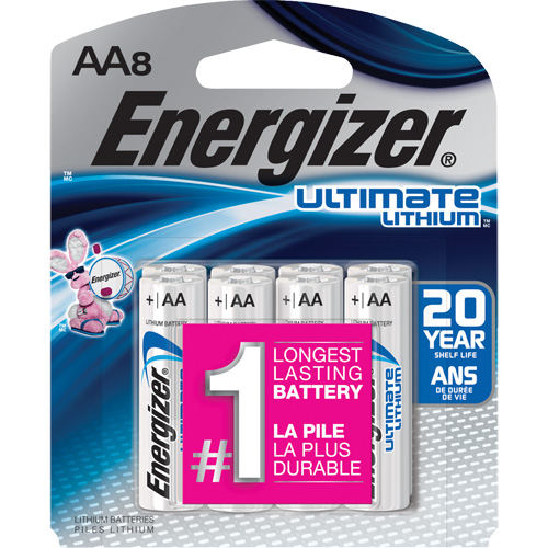 Batteries au lithium Ultimate, AA, 1,5 V Ontario Packaging
