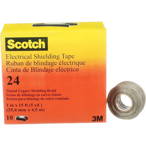 Ruban isolant de blindage Scotch, 25,4 mm (1") x 4,6 m (15'), Noir, 16 mils Ontario Packaging