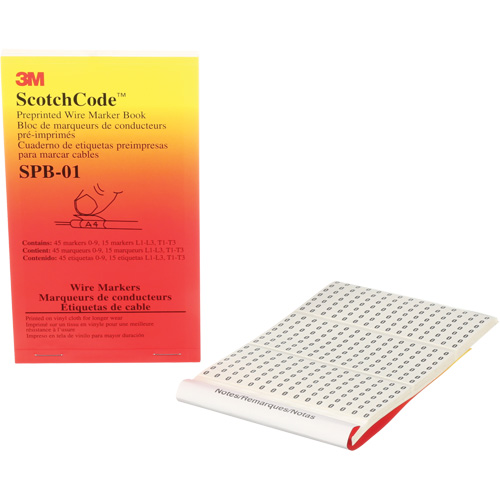 ScotchCode Pre-Printed Wire Marker Book Ontario Packaging