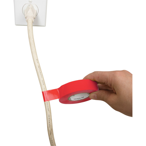 Ruban isolant, 19 mm (3/4") x 18 m (60'), Rouge, 7 mils Ontario Packaging