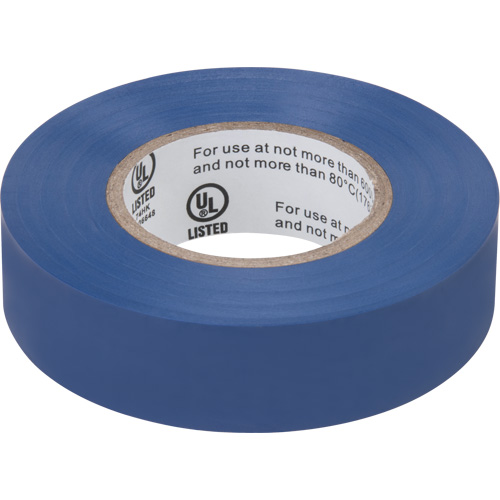 Electrical Tape, 19 mm (3/4") x 18 M (60'), Blue, 7 mils Ontario Packaging
