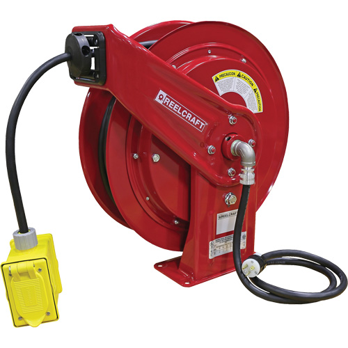 70000 Power Cord Reel, 100', SEOOW, 12 Gauge, 20 A Ontario Packaging