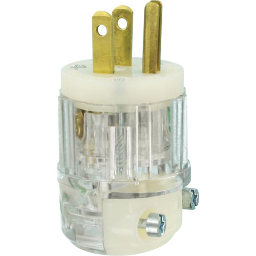 Hospital Grade Extension Plug, Nylon, 15 Amps, 125 V Ontario Packaging