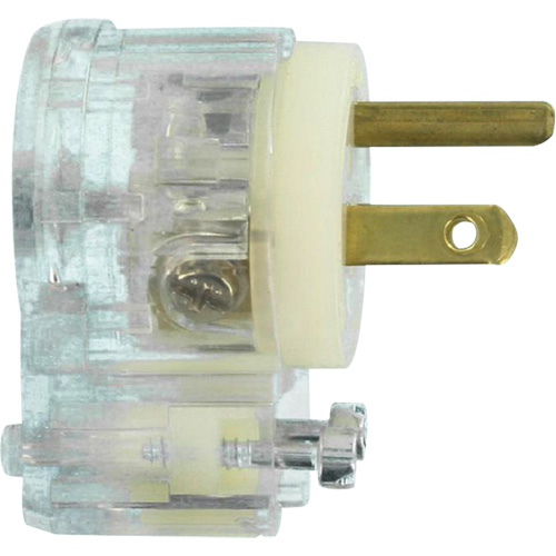 Angled Hospital Grade Extension Plug, Nylon, 15 Amps, 125 V Ontario Packaging
