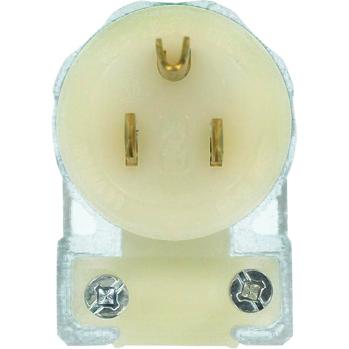 Angled Hospital Grade Extension Plug, Nylon, 15 Amps, 125 V Ontario Packaging