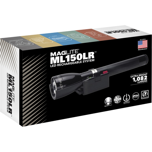 ML150LR(X) Fast-Charging Flashlight, LED, 1082 Lumens, Rechargeable Batteries Ontario Packaging